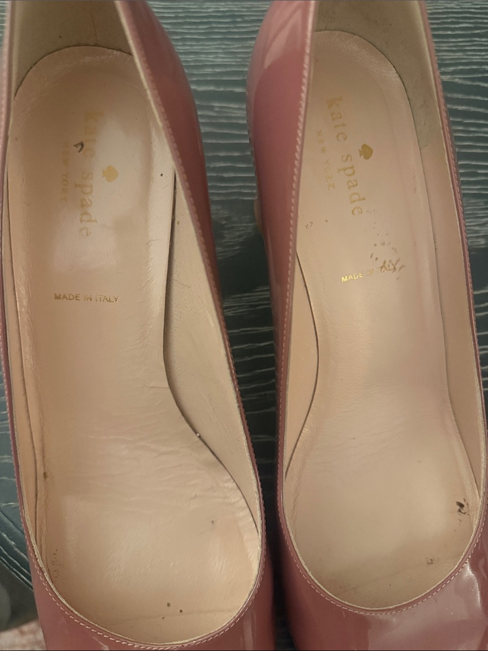 Kate Spade New York Vero Cucio Dusty Pink Rounded Toe 3” Block Heels Pumps Sz 11 - Picture 9 of 13